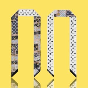 🆕💕LOUIS VUITTON 💯% Silk Monogram
"Let's Go BB" Bandeau Twilly White Black Multi